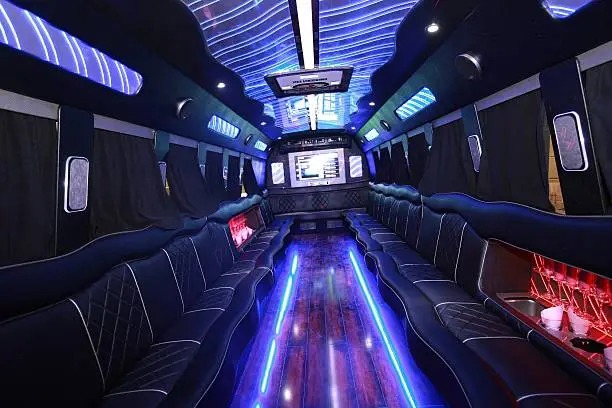 Customers enjoying luxury limousine service by transportlinehub.pro, showcasing memorable moments and quality transportation.